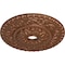 Ekena Millwork Vaduz Ceiling Medallion (Canopies up to 3 1/2"), 23 1/2"OD x 3 1/2"ID x 2 1/8"P, Polished Copper CM23VAPOS - alternate 3